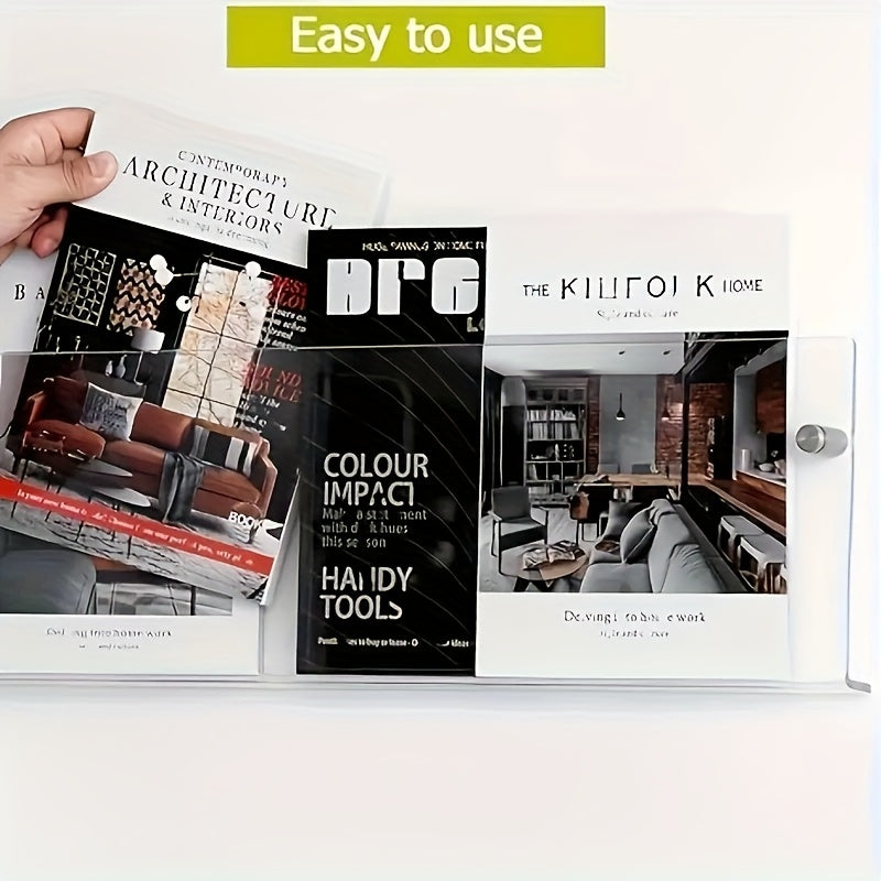 Transparent Wall-Mounted Bookshelf