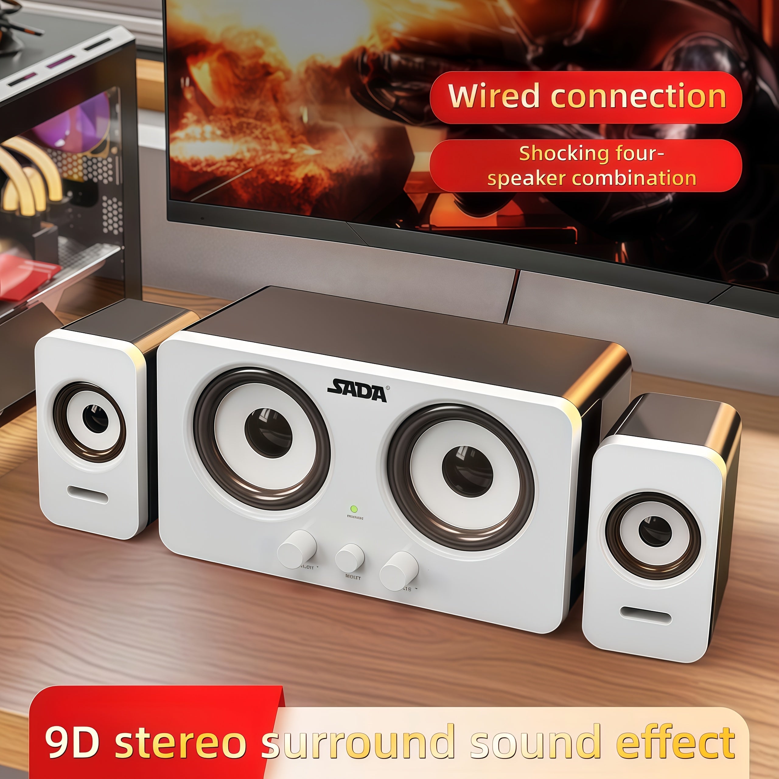 Desktop Stereo Surround Computer Speaker
