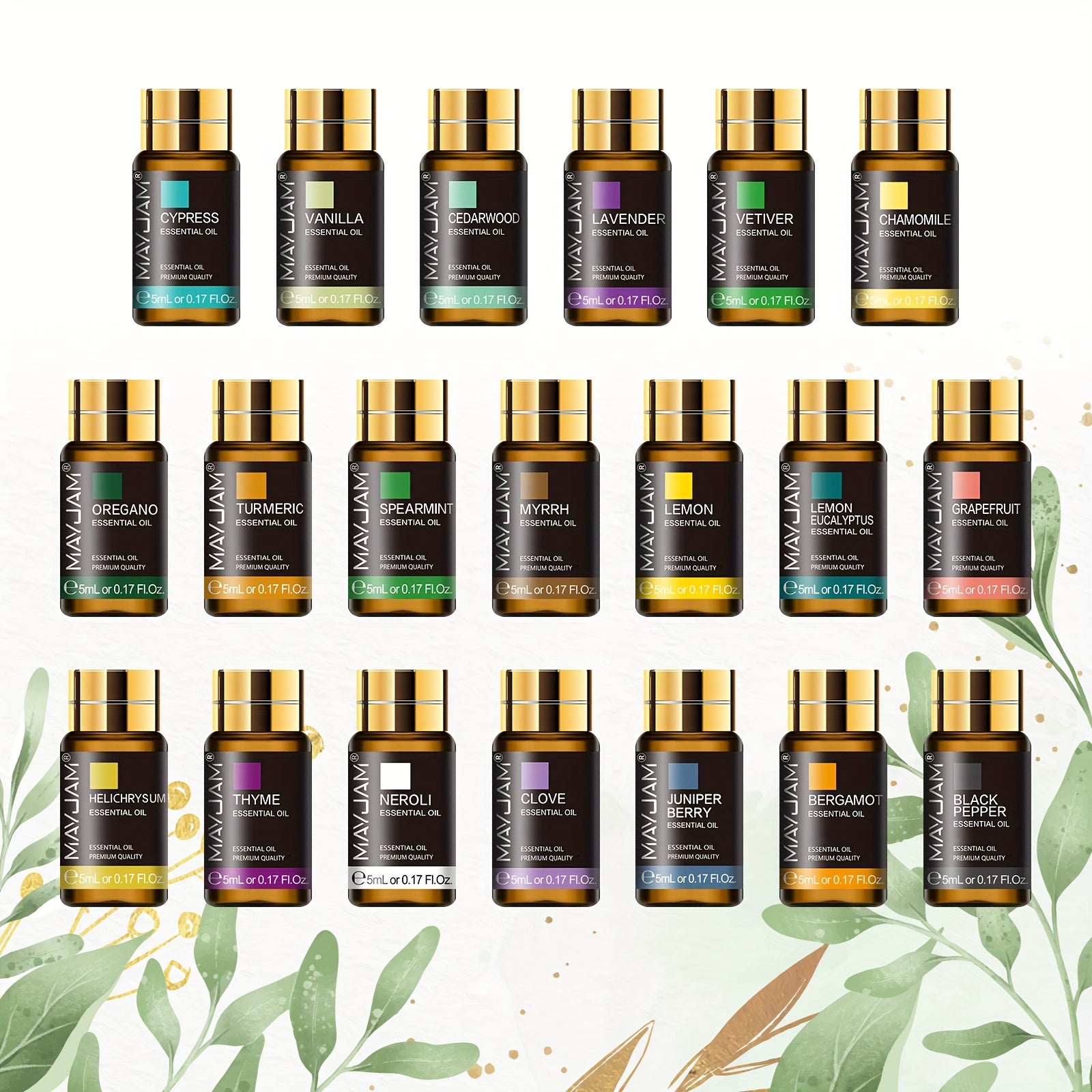 20Pcs Essential Oils Gift Set Alcohol-Free