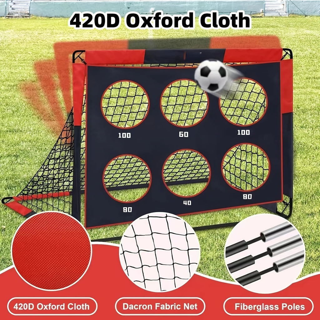 Portable Pop-Up Soccer Goal with Target Panel