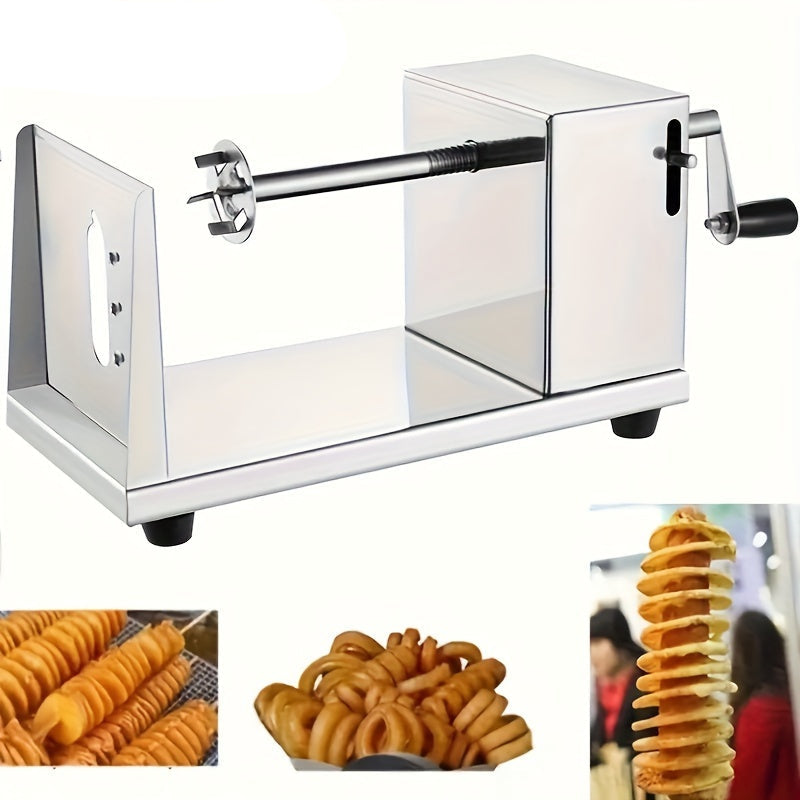 Potato Tower Slicer with Manual Stainless Steel