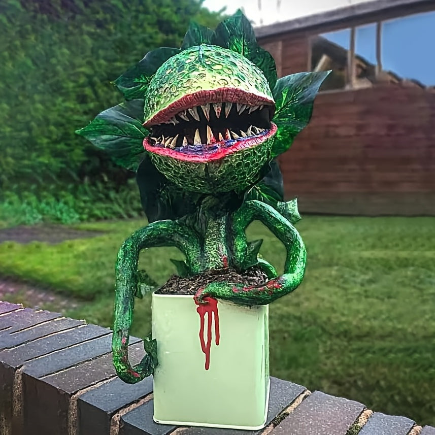 Horror Piranha Flower Garden Statue
