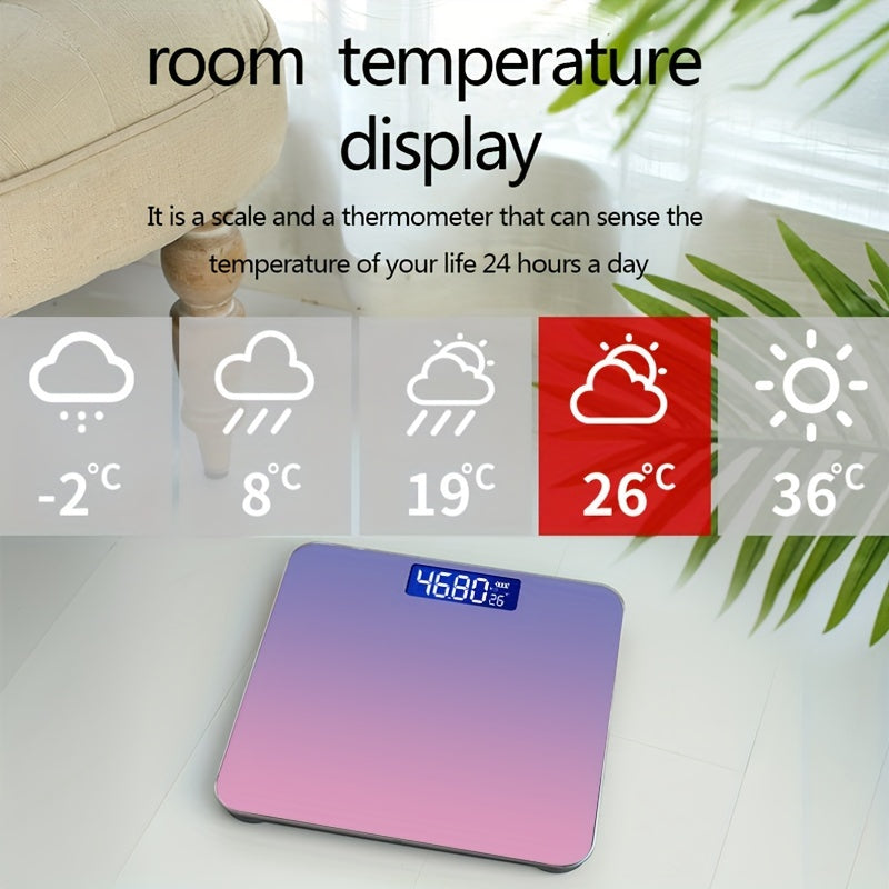 High-Precision Smart Bathroom Scale with LCD Display