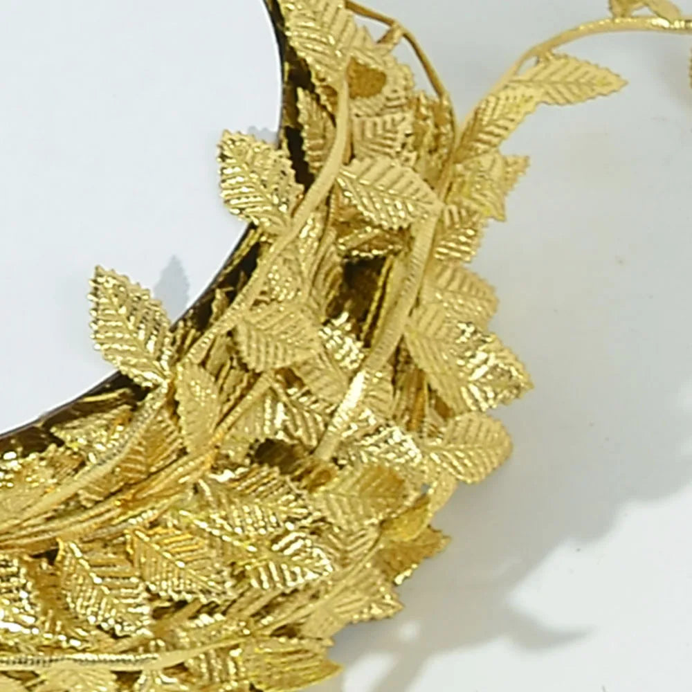 Gold Leaves Vine Artificial Silk Leaf Wreath - 5M