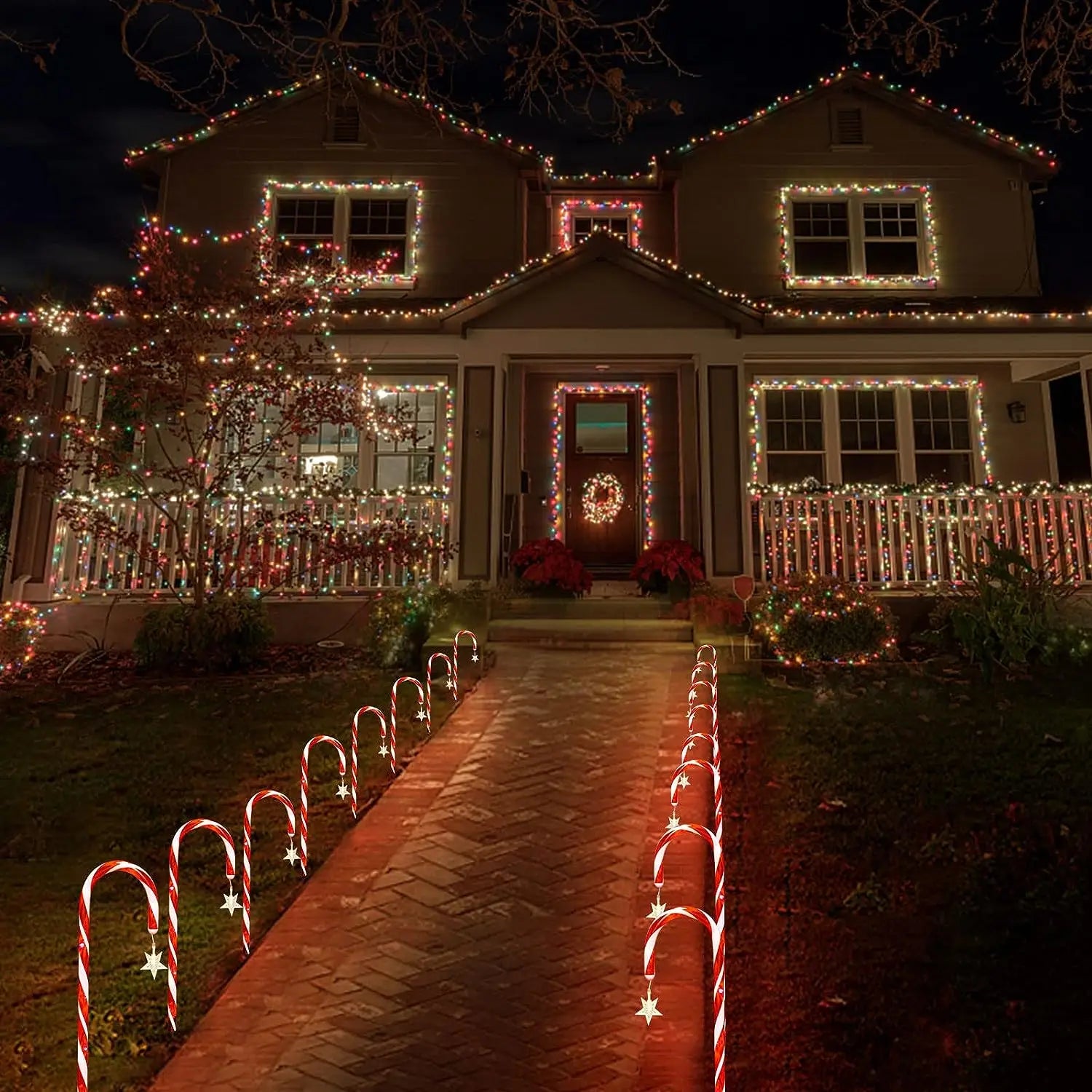 Solar Cane Lights Waterproof Outdoor Christmas (5 Pcs)