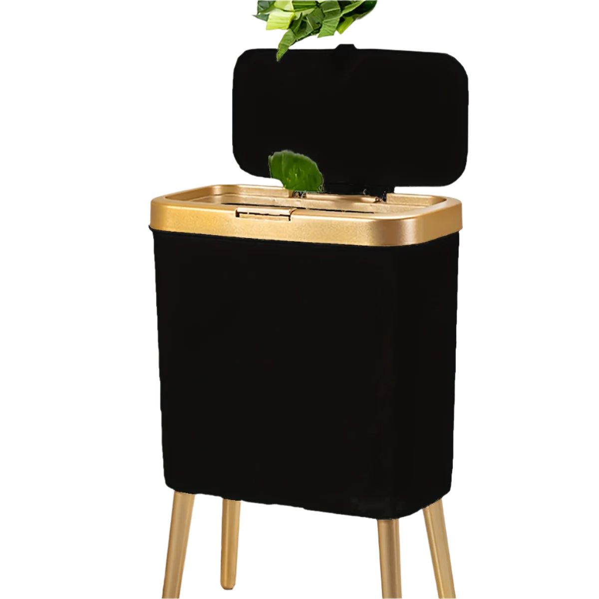 Anti-Odor Lid Trash Can With Heightening Legs