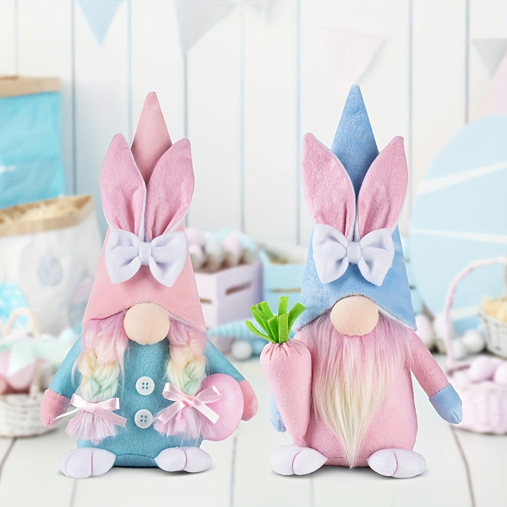 2-Pack Easter Gnome Plush Toys Set