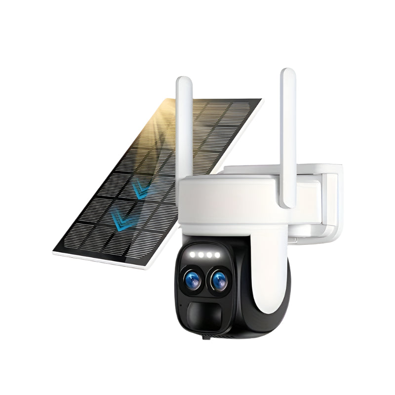 Solar Wireless Security Camera Outdoor 360° HD Zoom