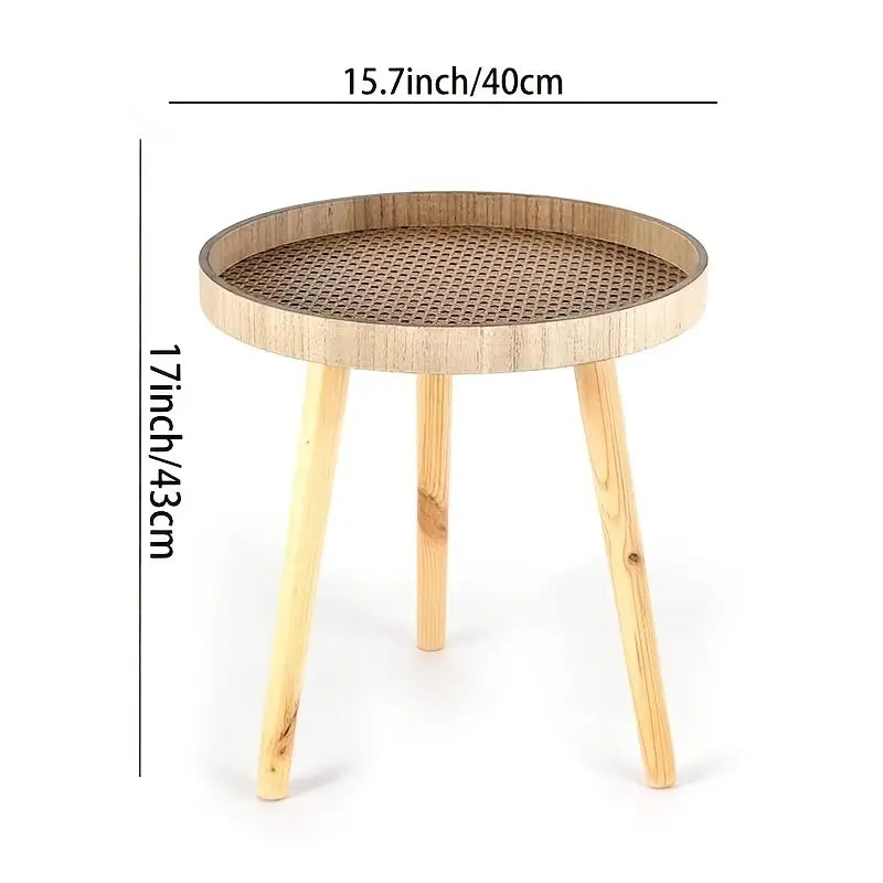 Add a touch of nature to your bedroom with this space-saving rattan nightstand