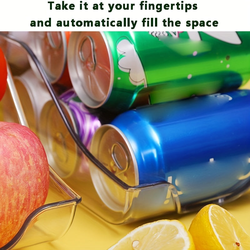 Clear Stackable Can Organizer For Kitchen And Fridge