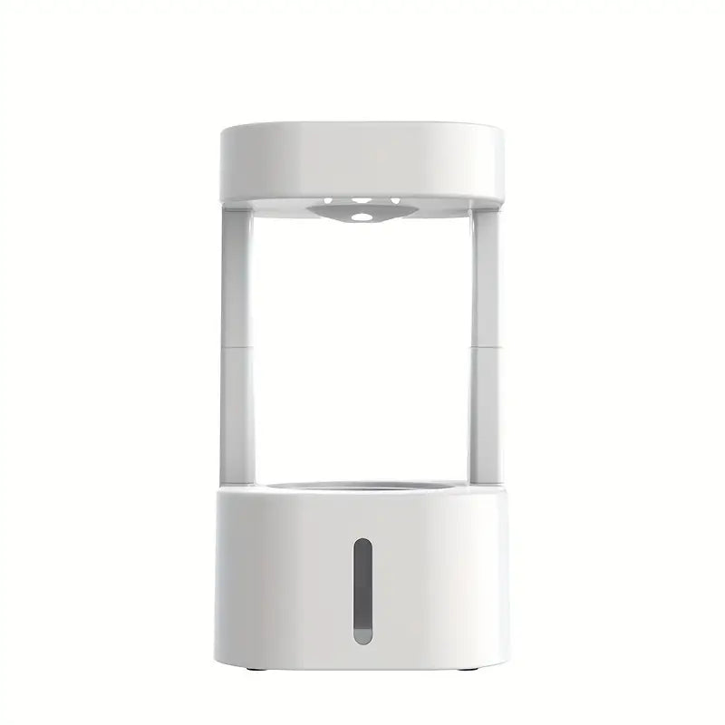Levitating Plant Water Drop Humidifier - 580ML Cool Mist, Anti Gravity Design, USB Powered, Nightlight