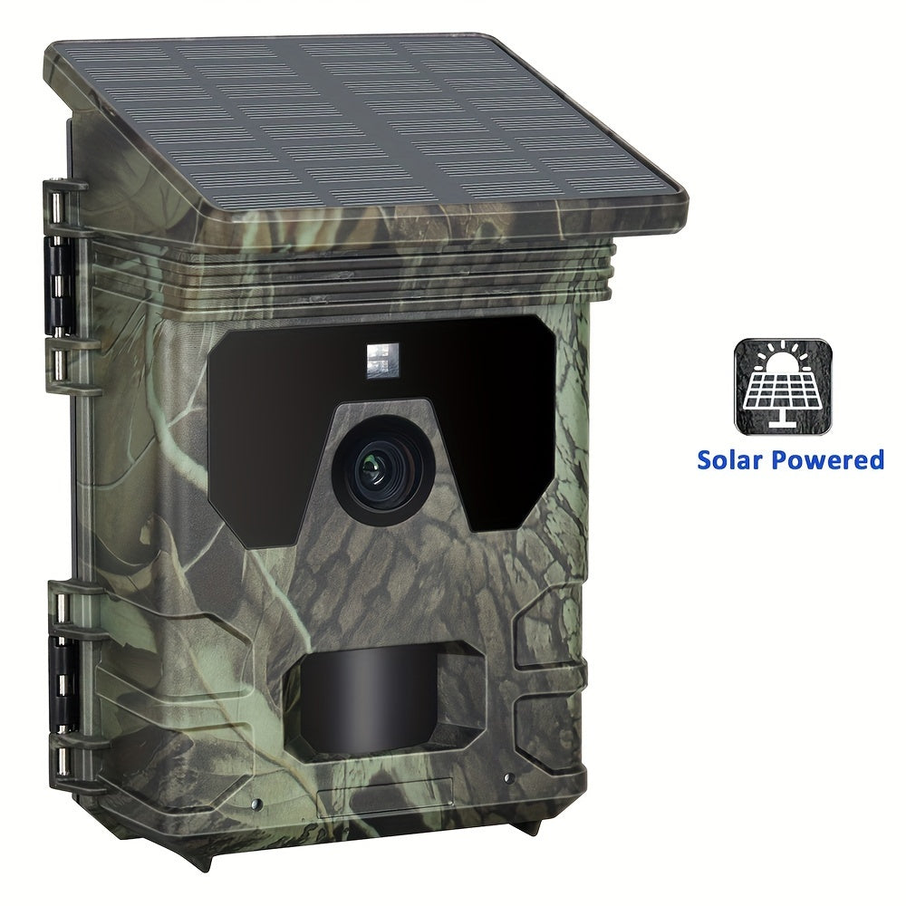 Solar-Powered 4K Wildlife Trail Cam Hunting Camera