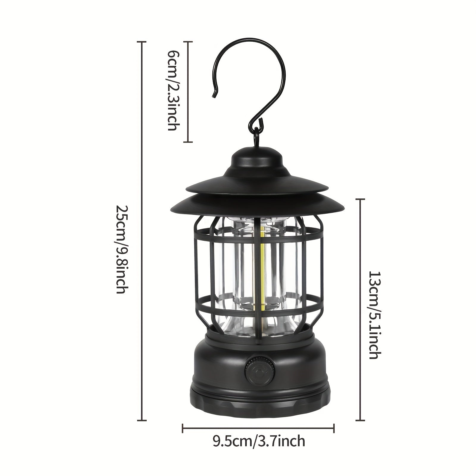 Retro LED Camping Lamp with Touch Control