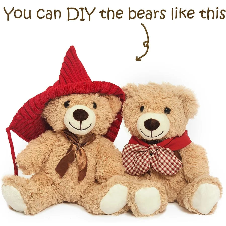 5Pcs Valentines Plush Bears Stuffed Animals
