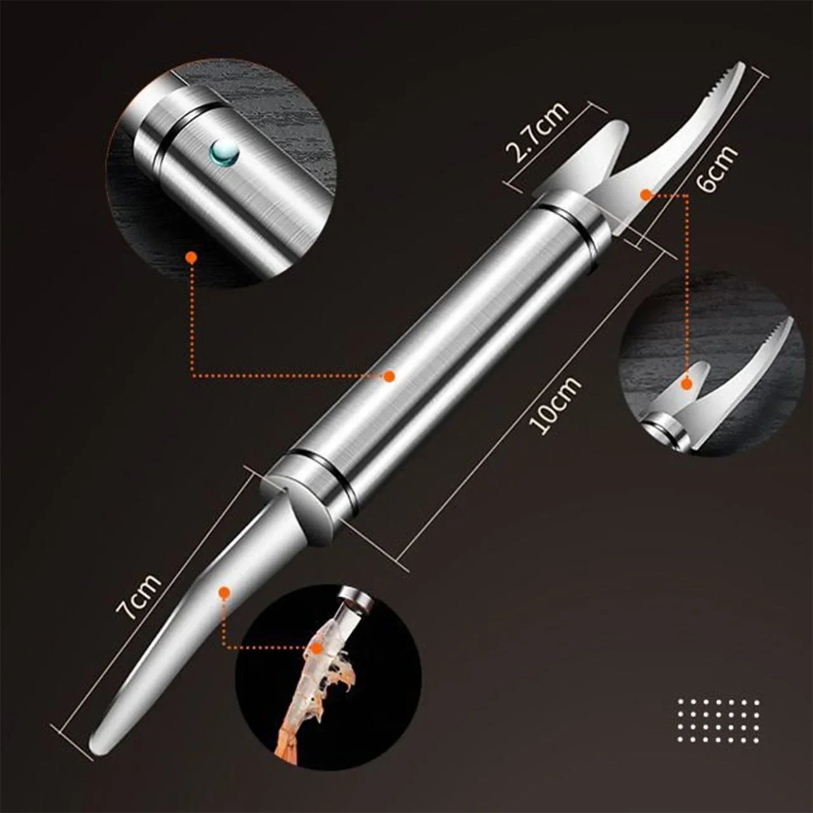 6-In-1 Multifunctional Shrimp Peeler & Fish Scaler