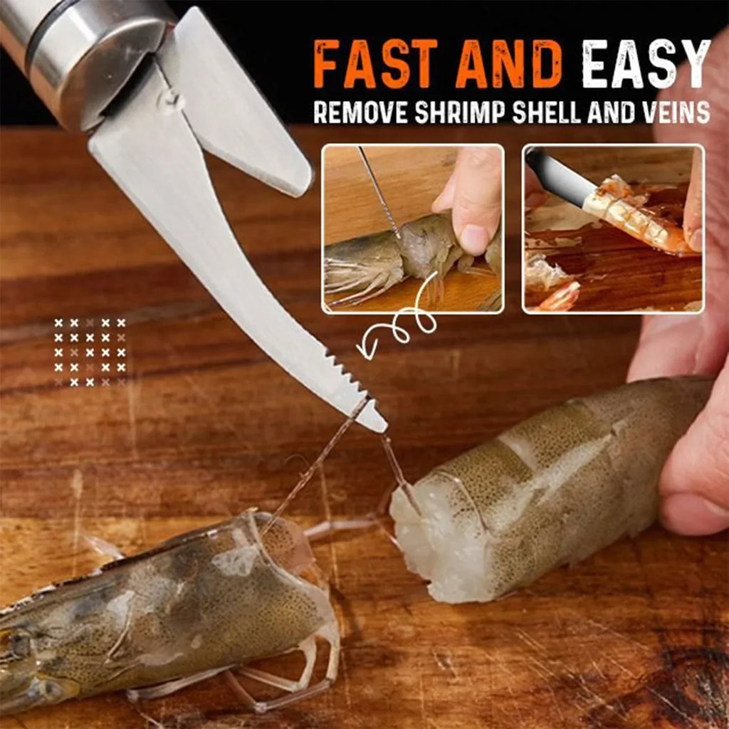 6-In-1 Multifunctional Shrimp Peeler & Fish Scaler