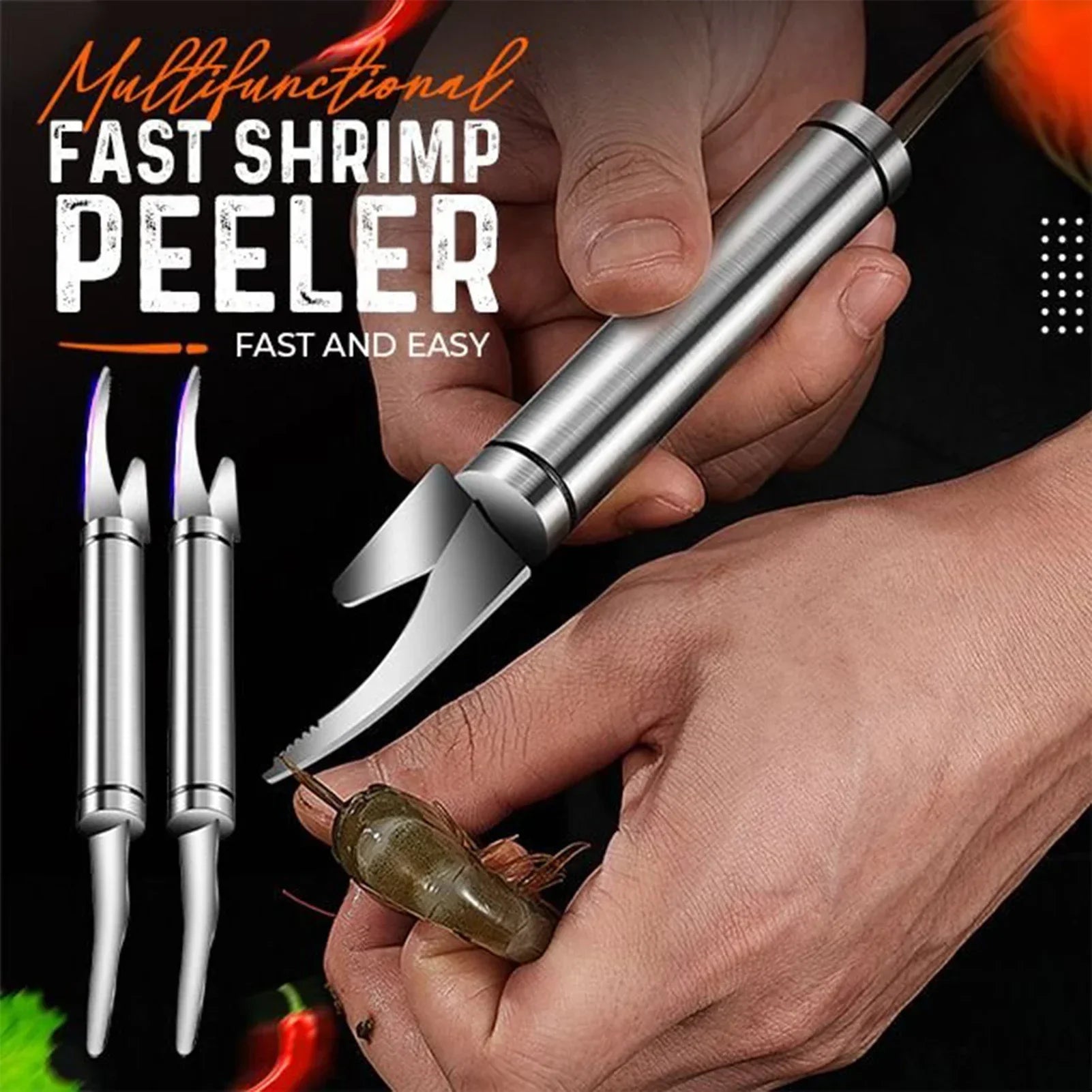 6-In-1 Multifunctional Shrimp Peeler & Fish Scaler