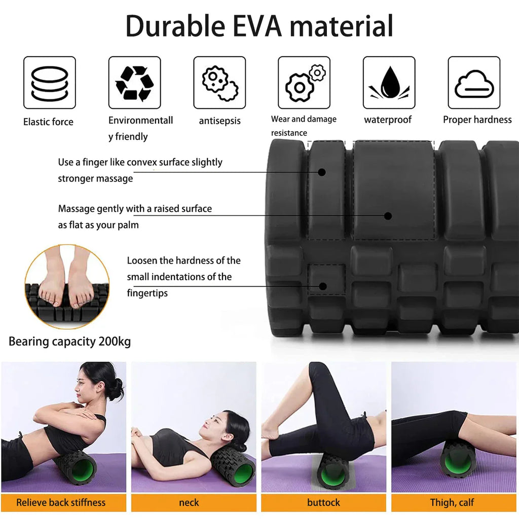 6-In-1 Yoga Training Set Foam Roller
