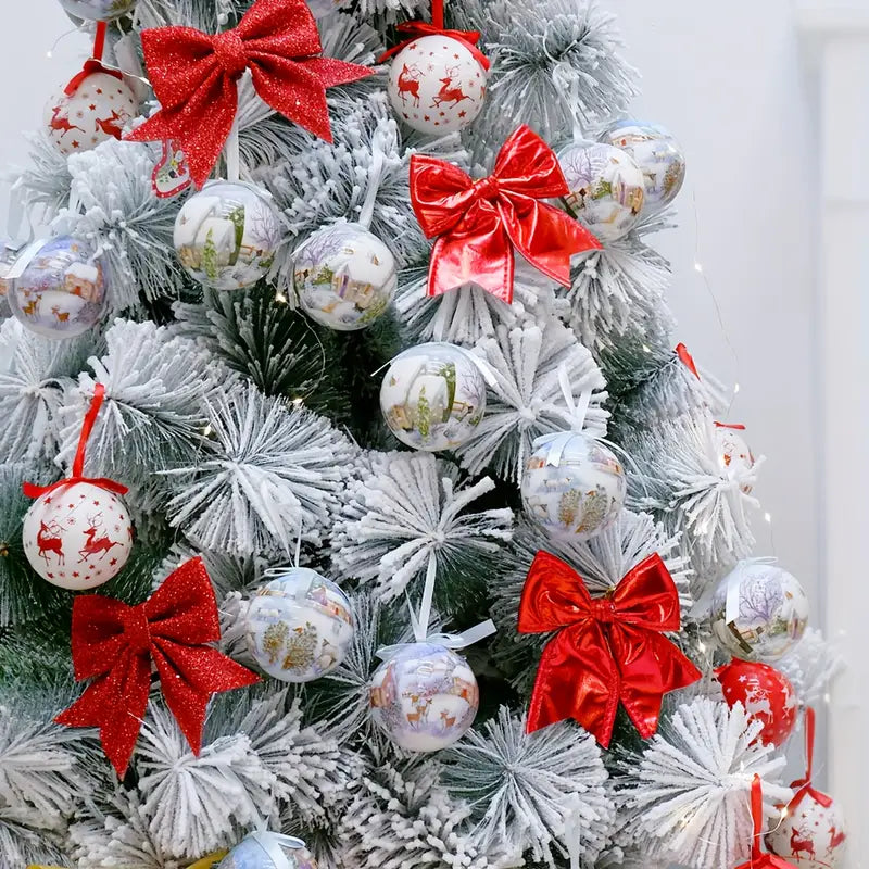 Joyful Jingle: 14-Piece Christmas Tree Ball Ornament Set