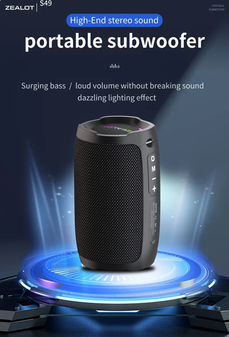 Wireless Outdoor Portable Subwoofer Speaker