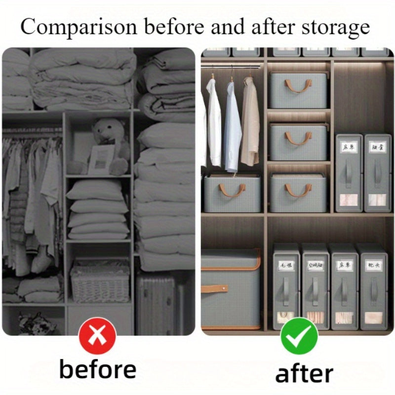 4Pc Non-Woven Storage Organizer Set For Wardrobe & Travel
