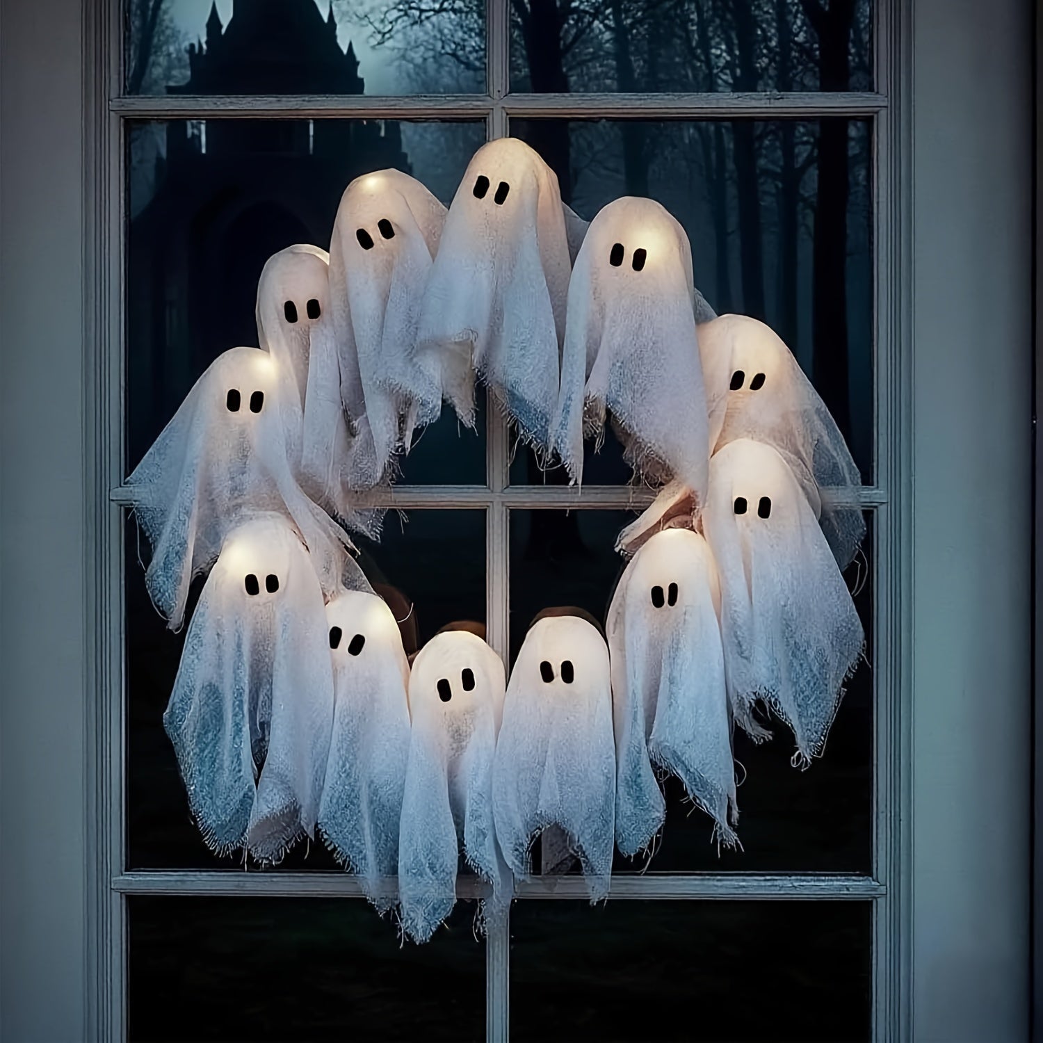 Halloween Ghost Garland Fabric Party Decoration
