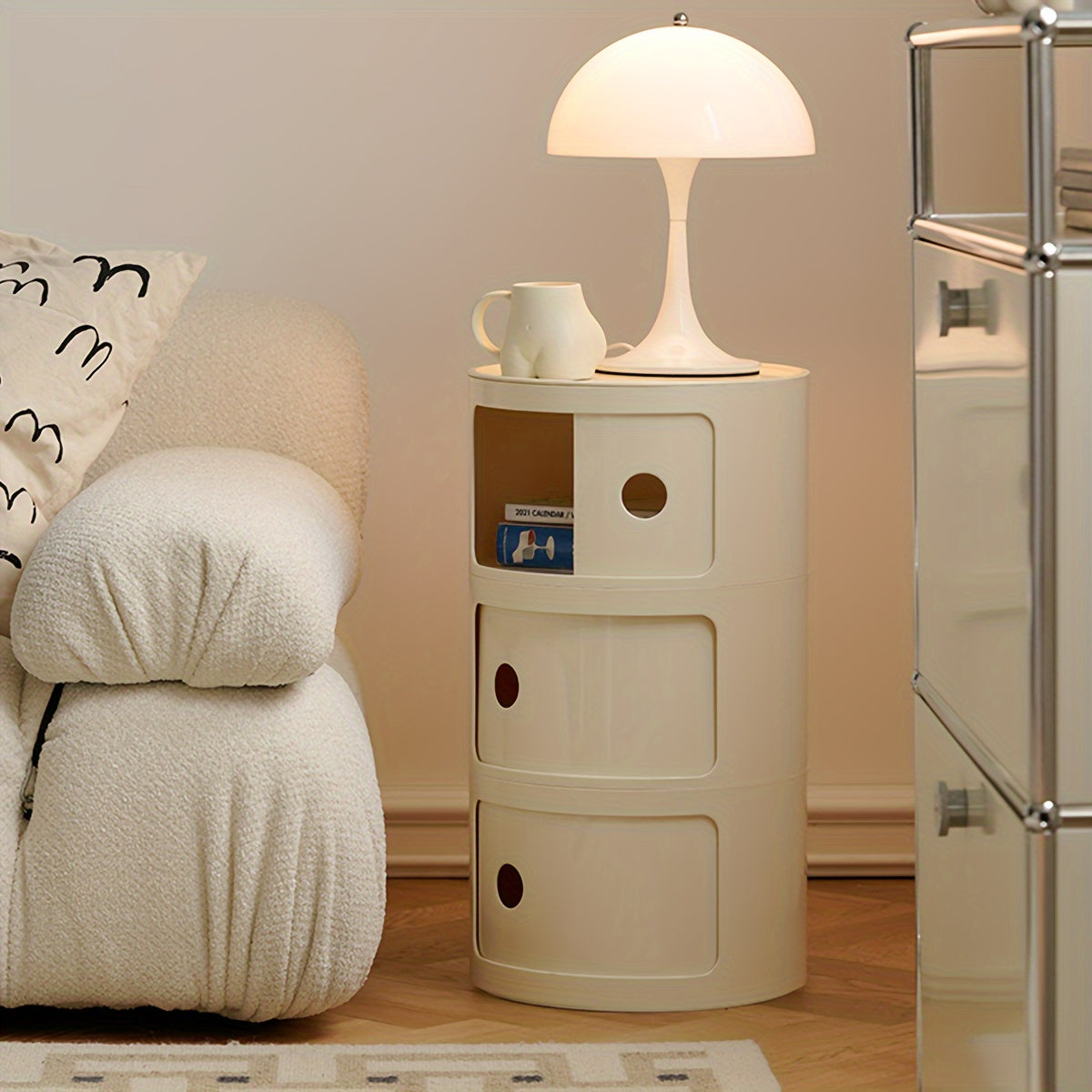 3-Drawer Bedside Table For Bedroom And Living Room