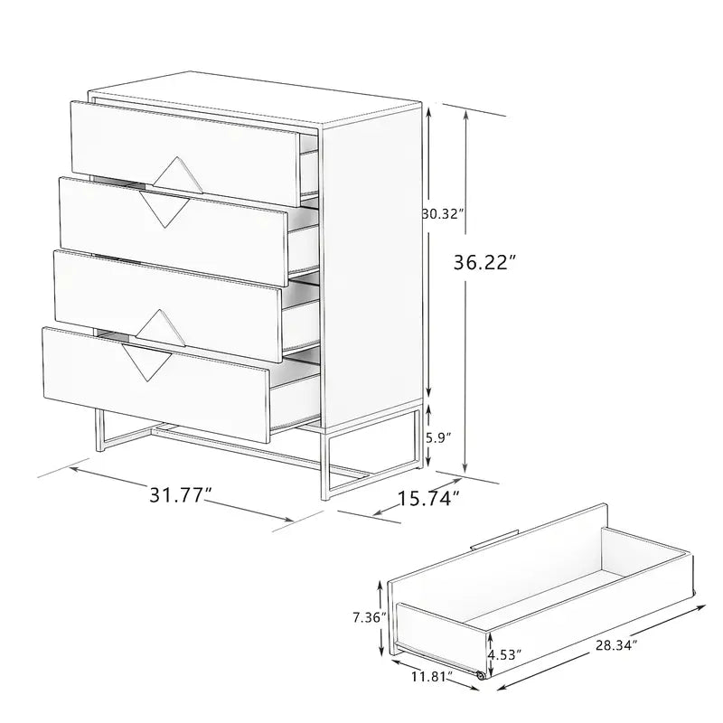 4 Chest of Drawers