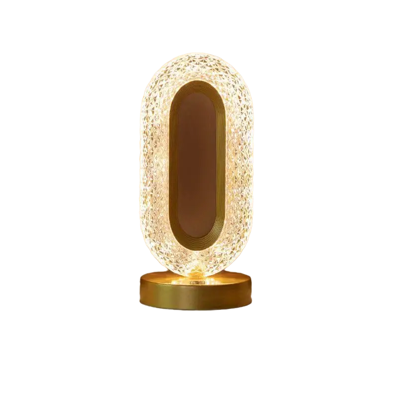 Modern Crystal Table Lamp with Color-Changing LED Lights