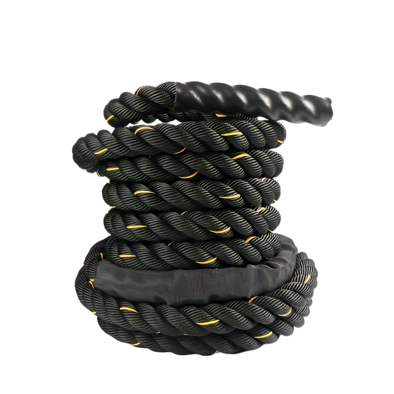 1Pc Combat Rope For Core Strength Training - 6M Physical Fitness Rope(Black)