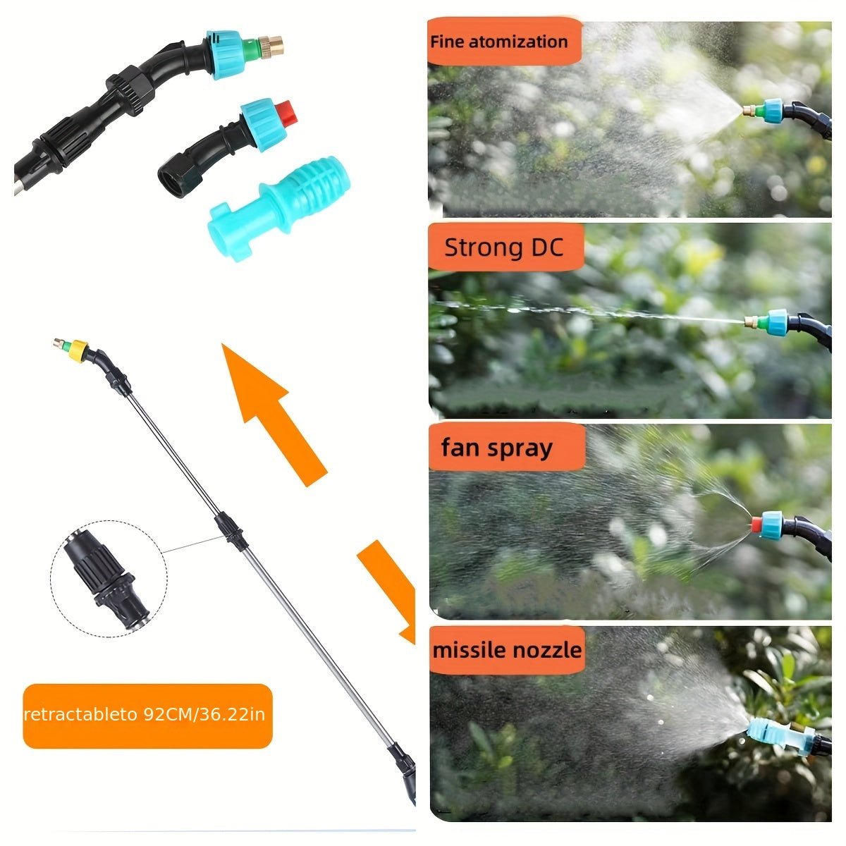 Usb Rechargeable Power Sprayer With Adjustable Nozzle