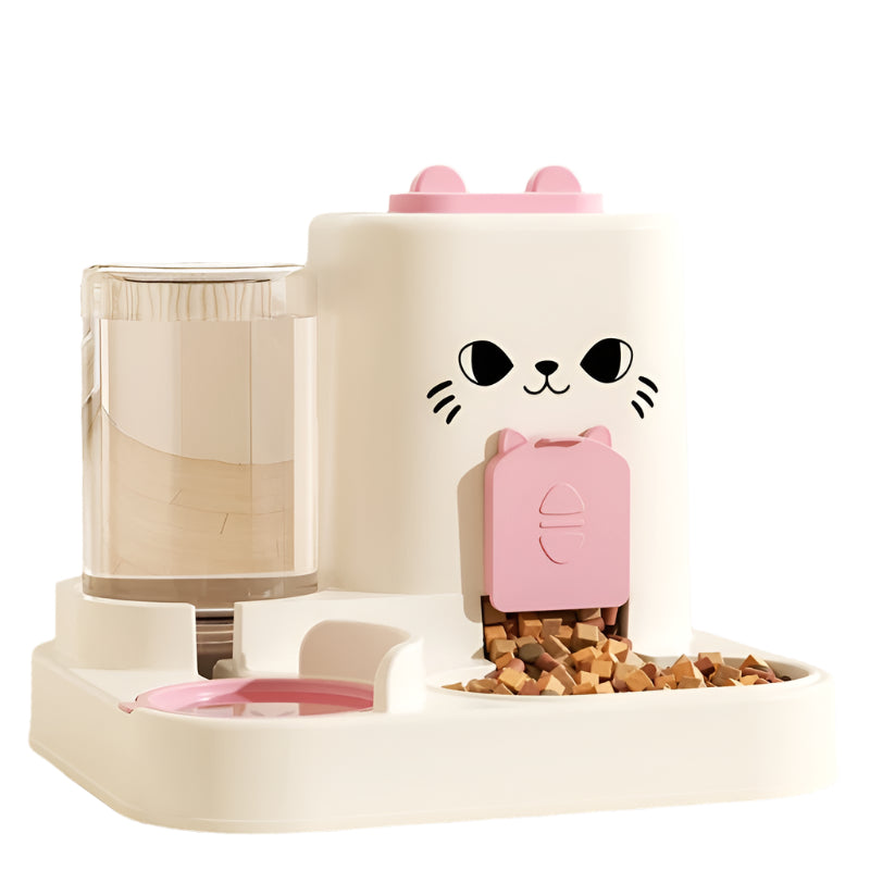 Automatic Cat Feeder And Water Dispenser Set