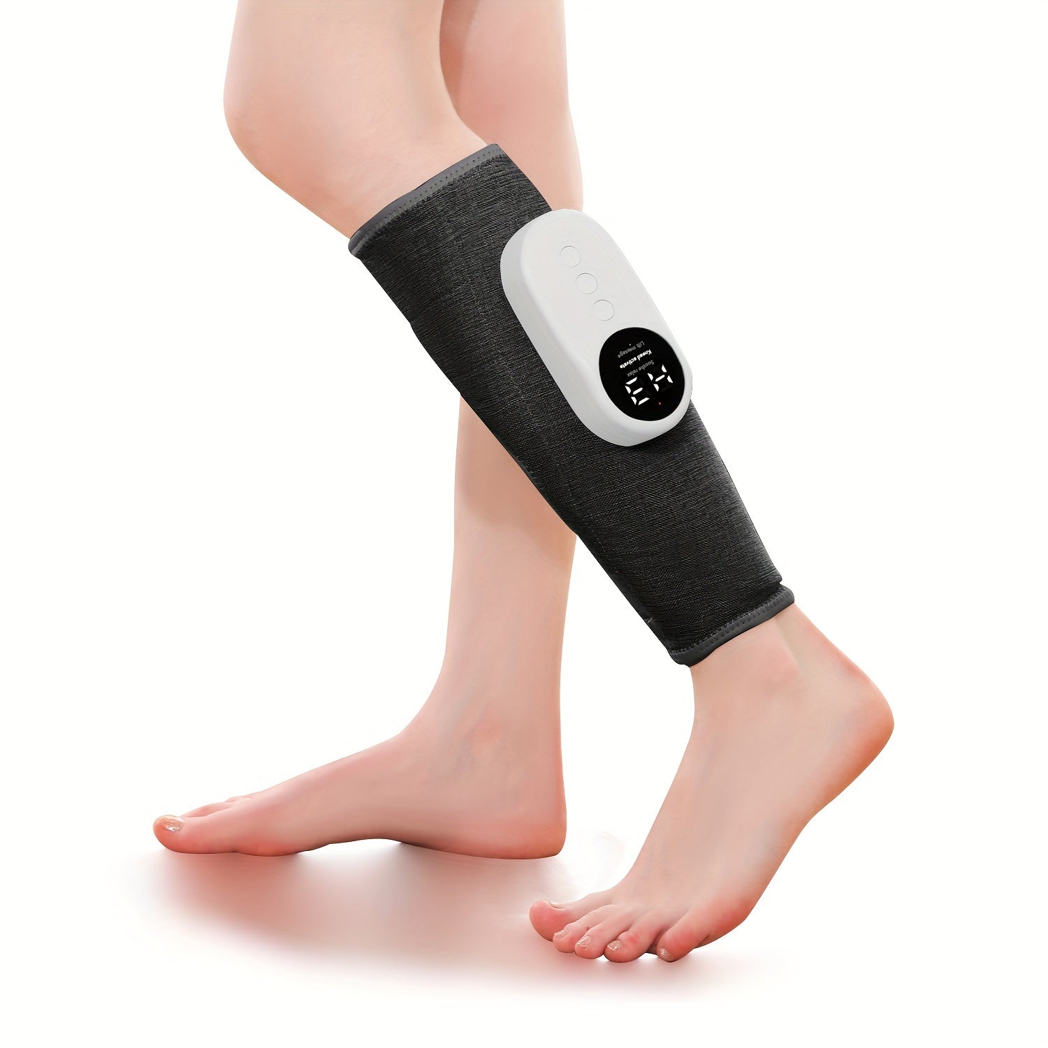 Luxurious Leg Massager With Heat, Compression, And Vibration(Black)