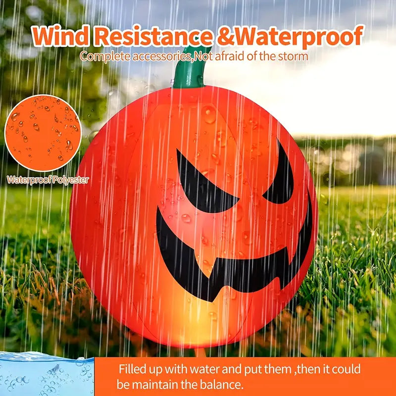 Remote Glow: Illuminated Inflatable Pumpkin