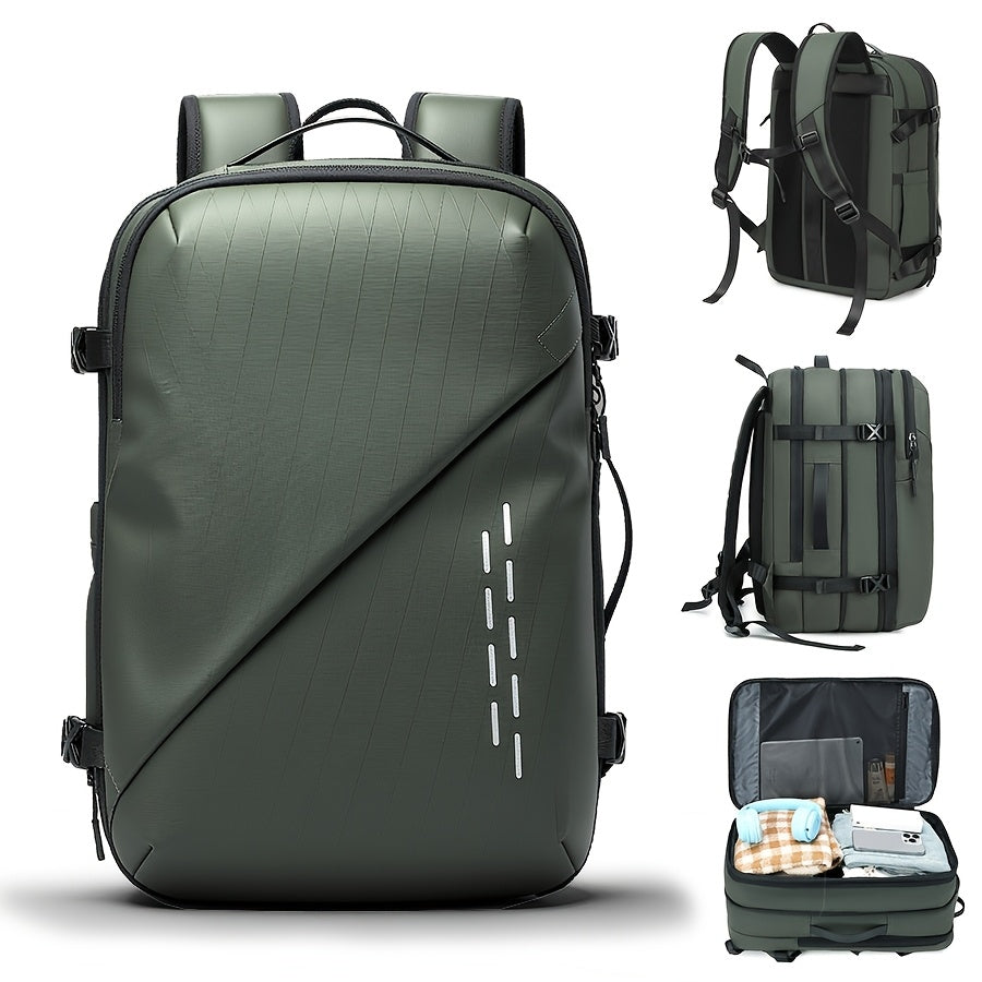Large Anti-Theft Expandable Men's Laptop Backpack