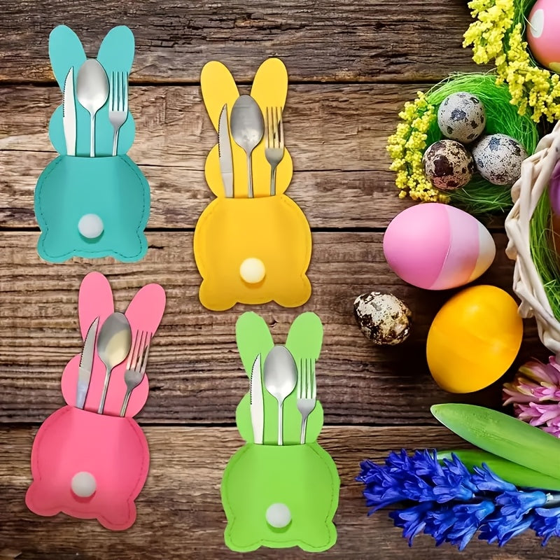 Easter Bunny Placemats Set Tableware Holders (12pcs)
