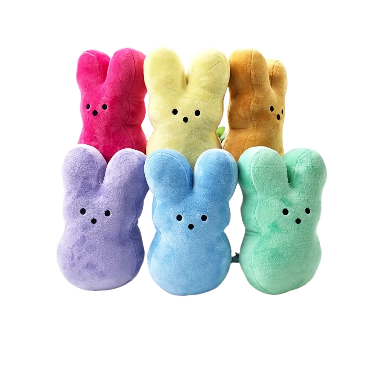 6Pcs Easter Bunny Plush Toy Set For Kids
