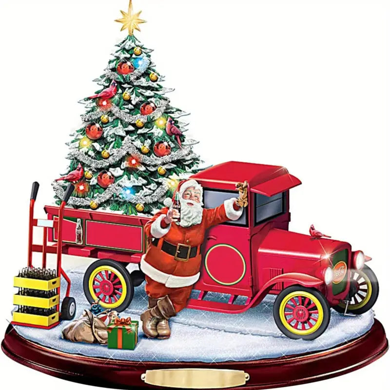 Santa Claus Hanging Christmas Tree Decoration - 10Pcs/Set