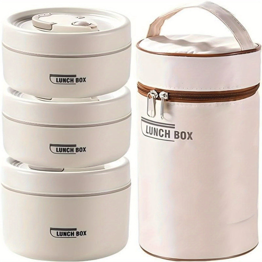 Lunch Box Set with Insulated Stainless Steel (3-Layer)