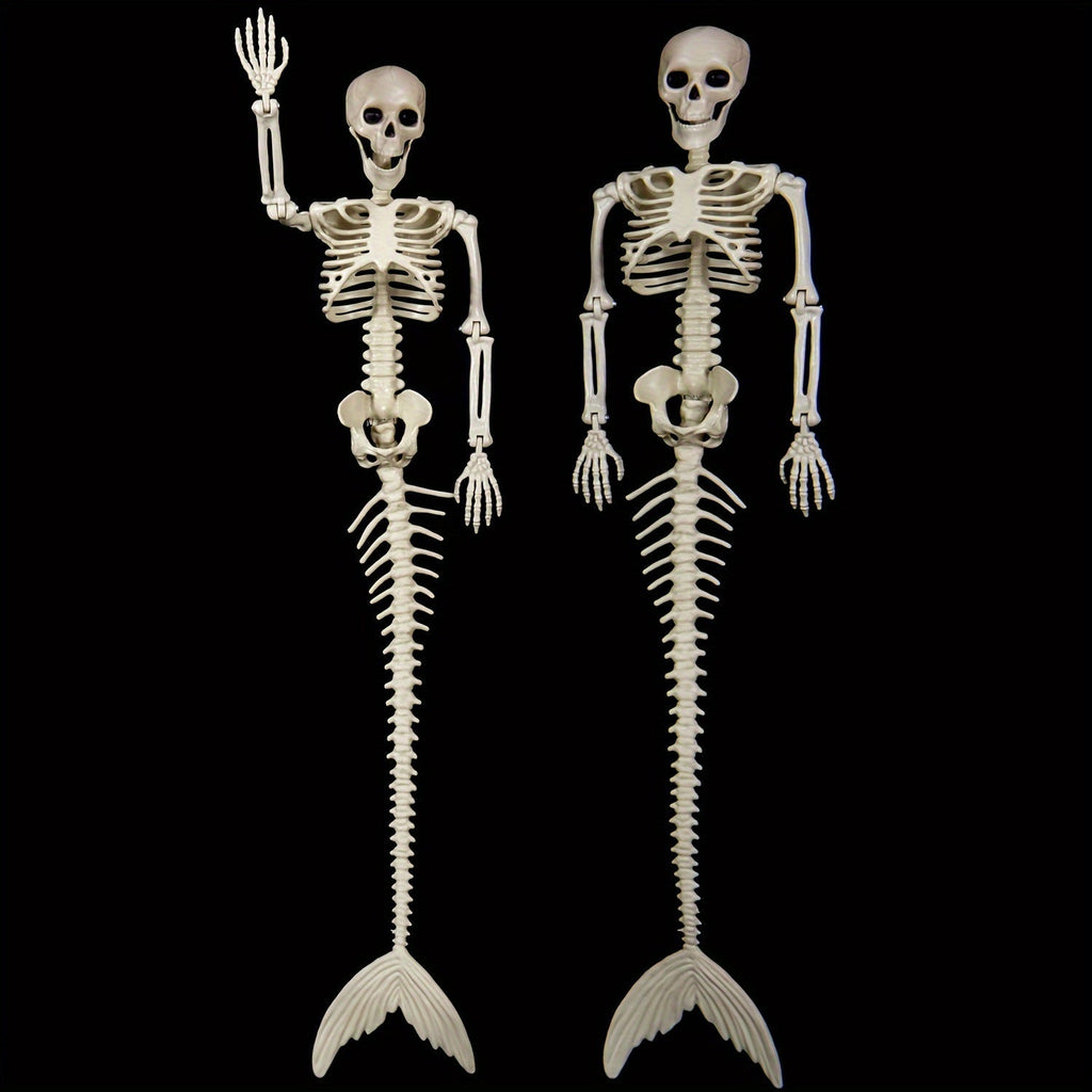 Mermaid Skeleton Decoration -  Nautical Theme Hanging Prop