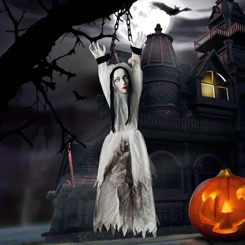 Electric Haunted Doll Display