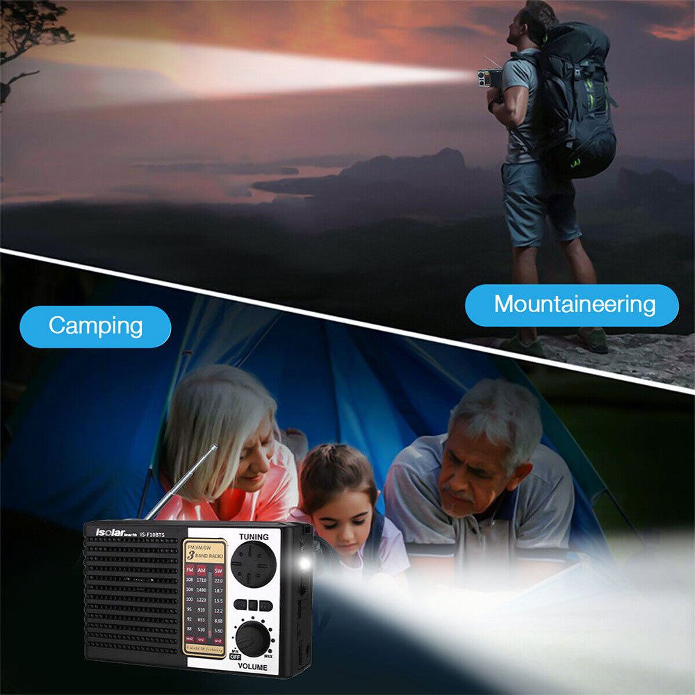 Solar Portable Radio with Digital Speaker