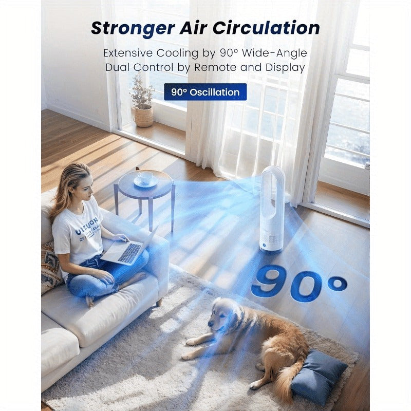 Standing Tower Fan Smart Oscillating Quiet Floor Fan