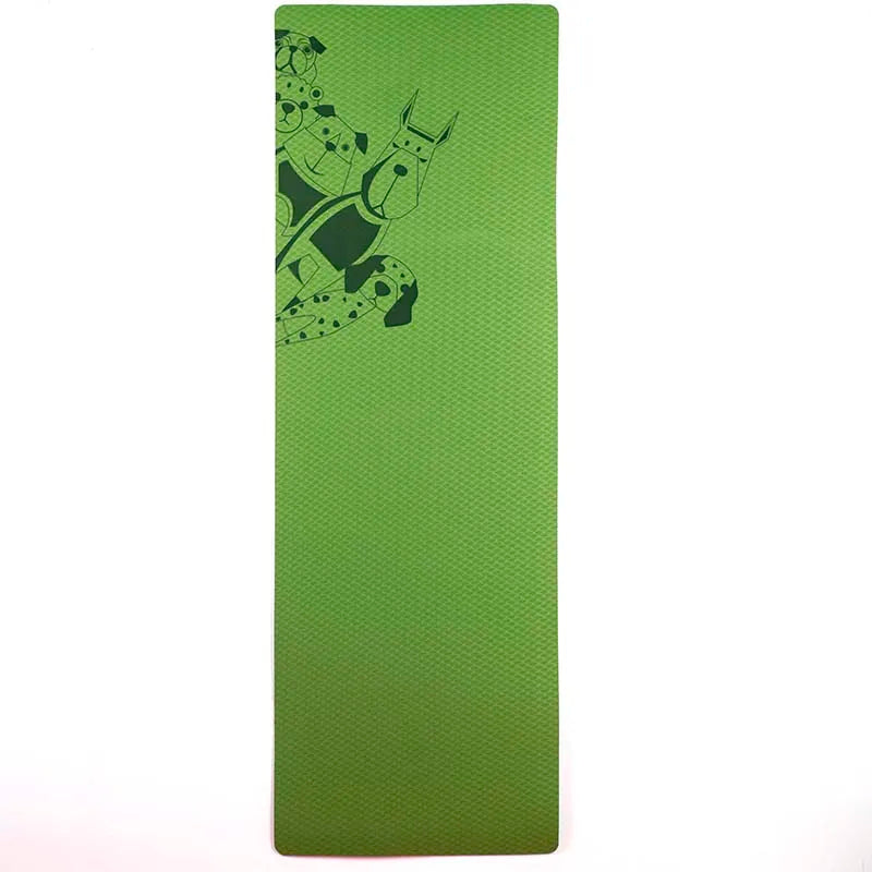6Mm Tpe Non-Slip Yoga Mat For Fitness And Pilates