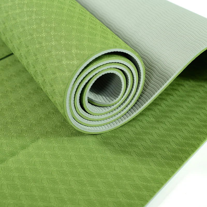 6Mm Tpe Non-Slip Yoga Mat For Fitness And Pilates
