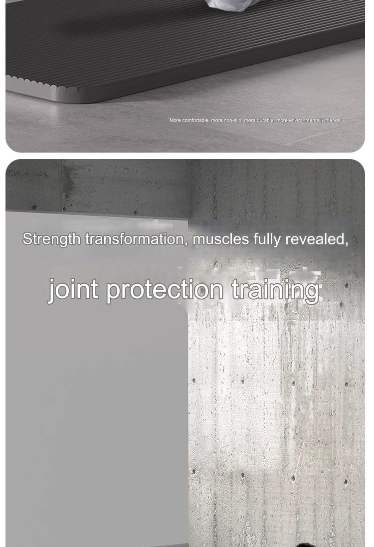 20Mm Thick Shock-Absorbing Yoga Mat With Portable Backpack & Straps