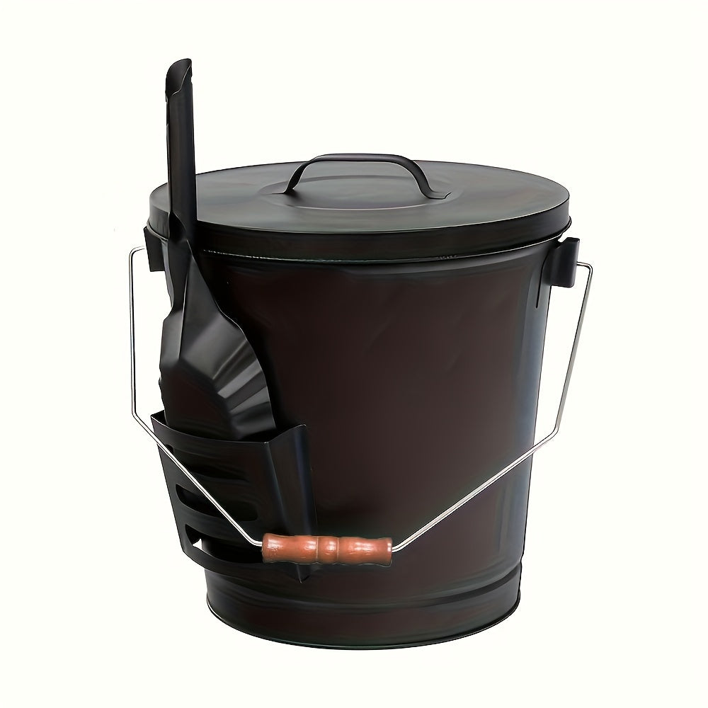 Galvanized Ash Bucket Set with Shovel