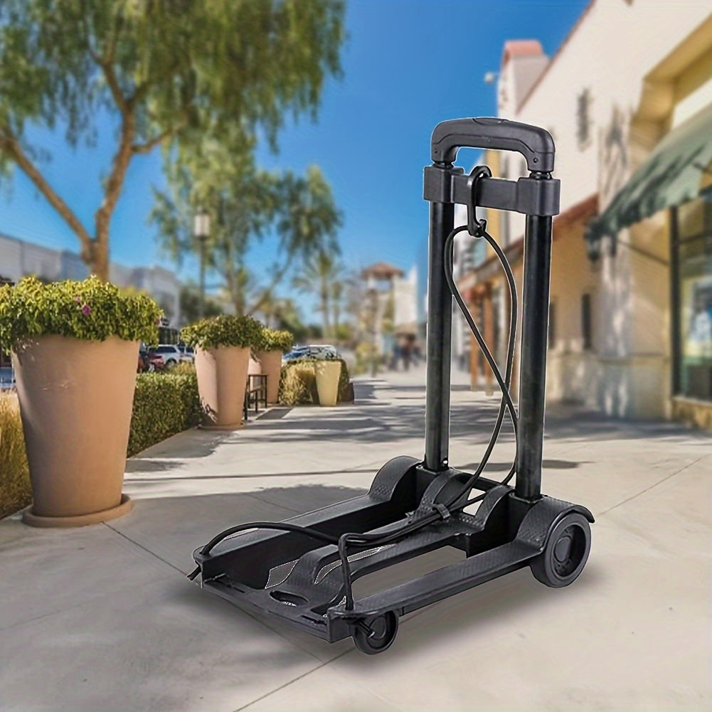 Folding Trolley with 2 Wheels Telescopic Handle