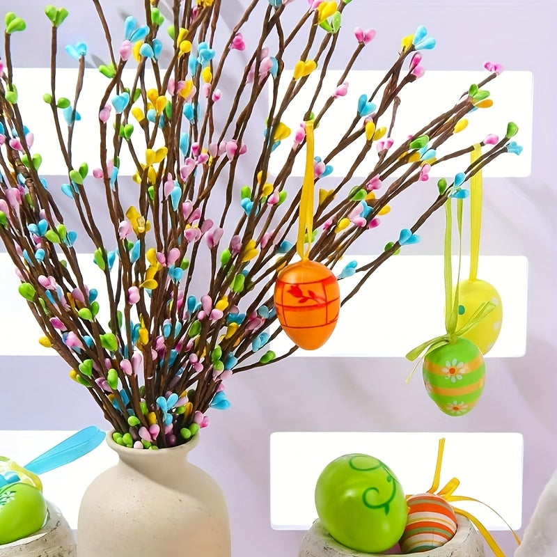 26pcs Easter Berry Stems with Egg Ornaments
