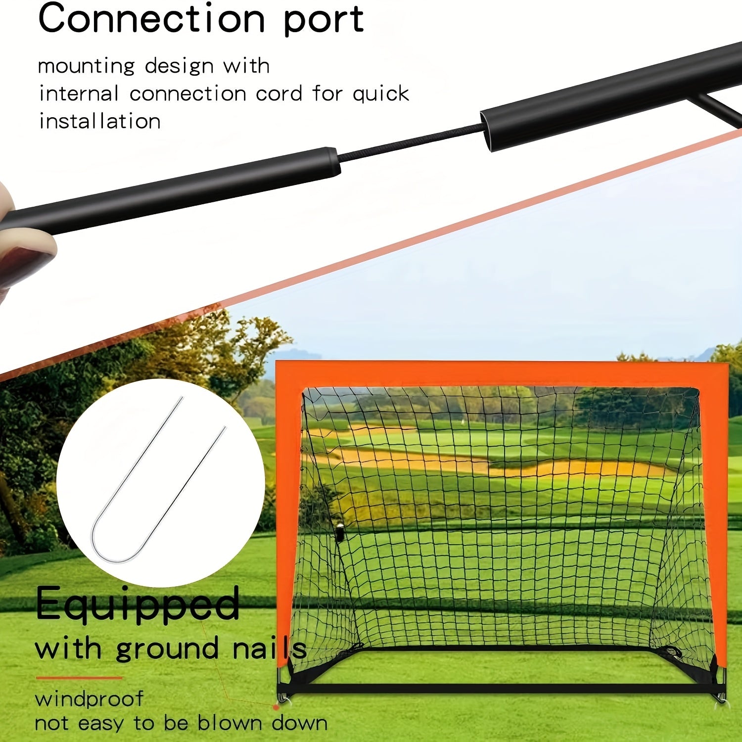 Portable Pop-Up Soccer Goal with Carry Bag